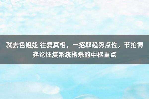 就去色姐姐 往复真相，一招取趋势点位，节拍博弈论往复系统格杀的中枢重点