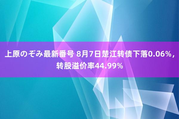 上原のぞみ最新番号 8月7日楚江转债下落0.06%，转股溢价率44.99%