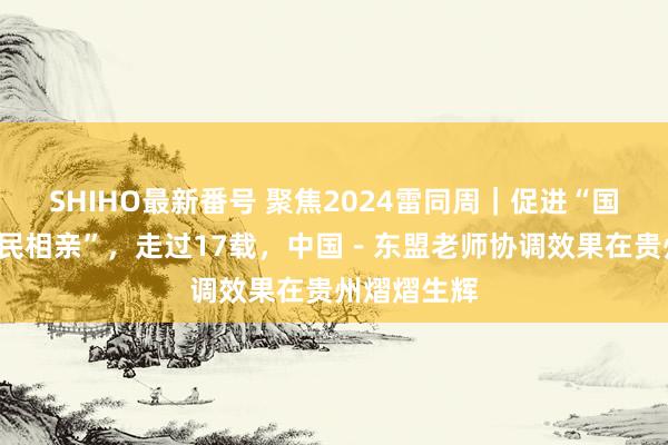 SHIHO最新番号 聚焦2024雷同周｜促进“国之交”与“民相亲”，走过17载，中国－东盟老师协调效果在贵州熠熠生辉