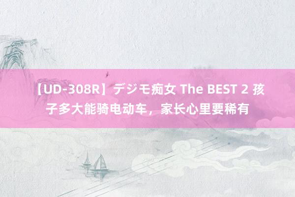 【UD-308R】デジモ痴女 The BEST 2 孩子多大能骑电动车，家长心里要稀有