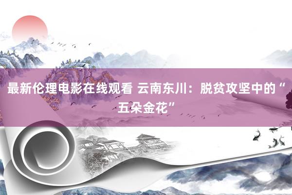 最新伦理电影在线观看 云南东川：脱贫攻坚中的“五朵金花”